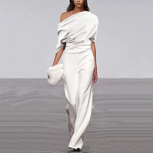 Levoire | Ensemble De Printemps Élégant Avec Décolleté One Line