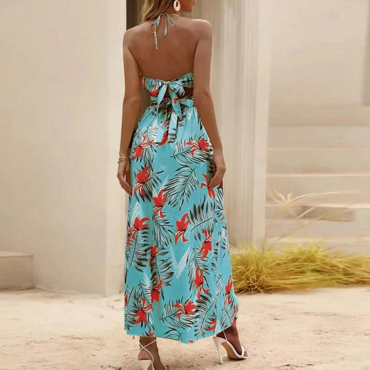 Levoire | Robe À Motif Floral Maxi Longueur