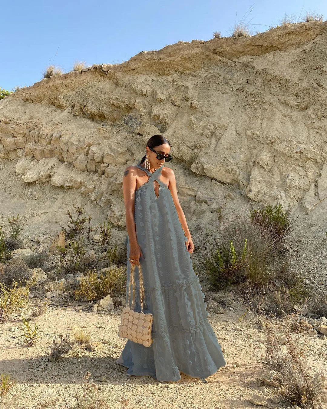 Levoire | Collier Élégant Robe Gris