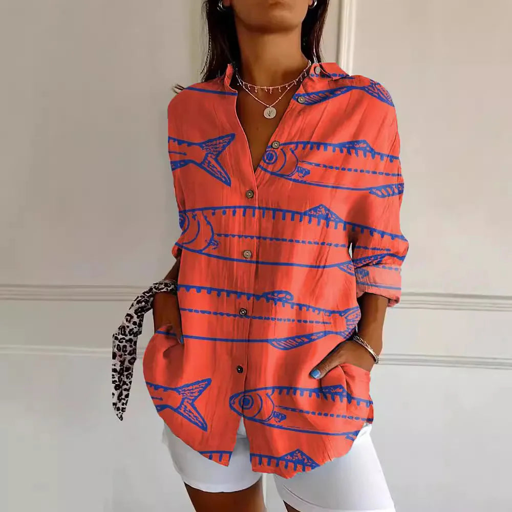 Levoire | Chemise imprimée à la mode Rot