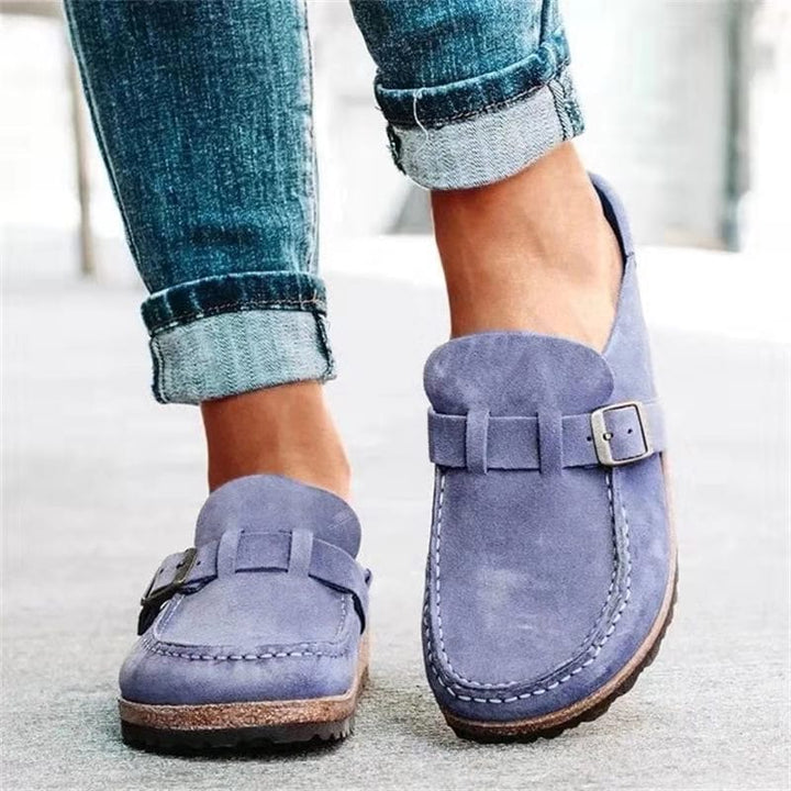 Levoire | Sandales En Cuir Sauvage Avec Détail De Boucles Pour Femmes Lilas