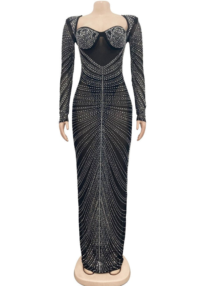 Levoire | Magnifique Robe Maxi Avec Dos Ouvert Et Sequins