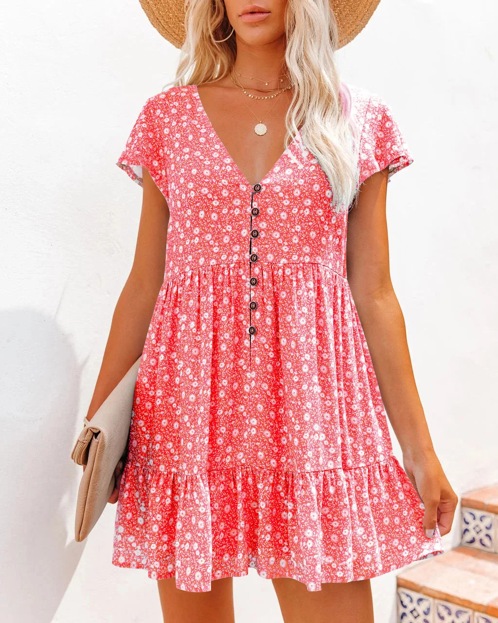 Levoire | Robe D'Été Pour La Plage Rot