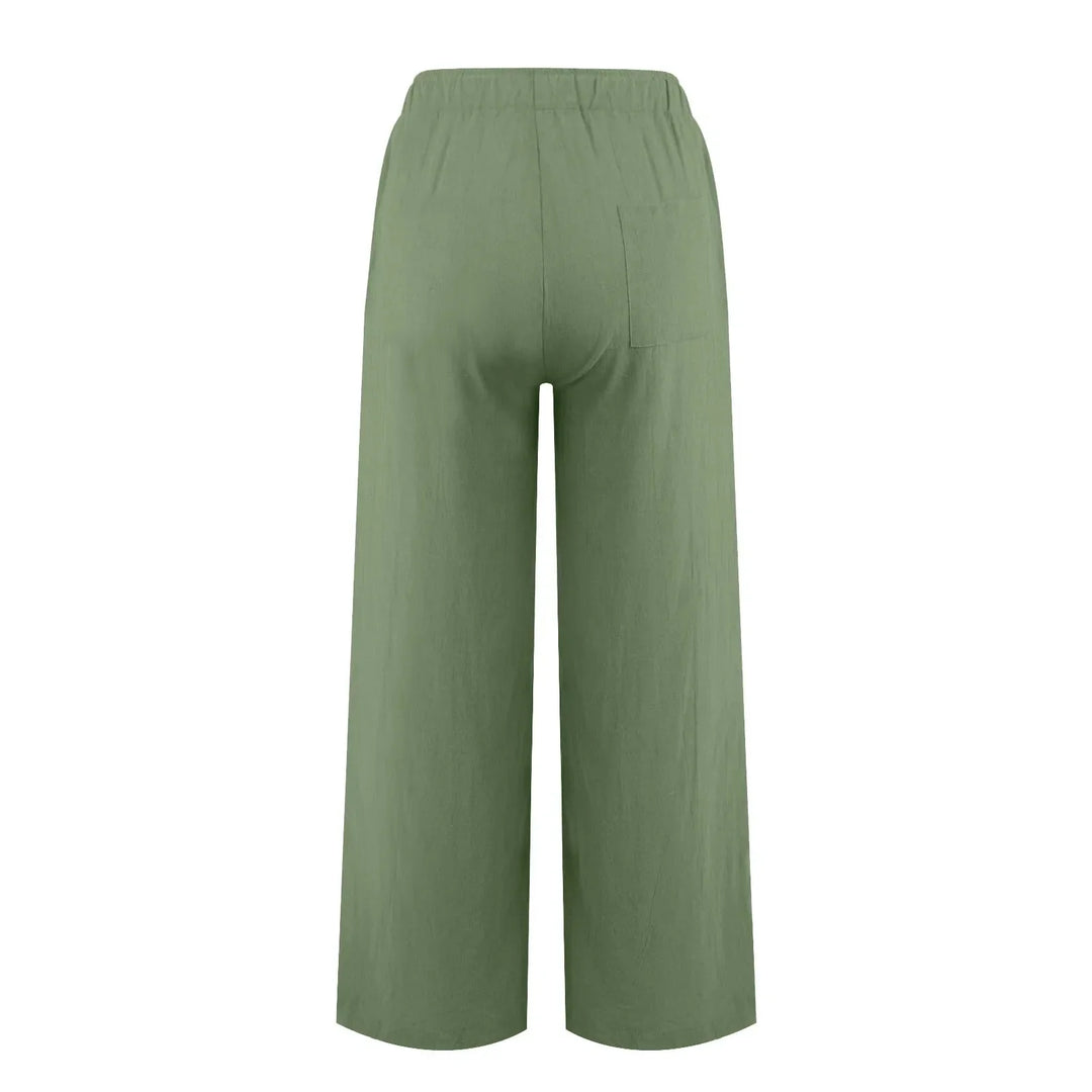 Levoire | Pantalon En Coton Et Lin Respirant Pour Femmes