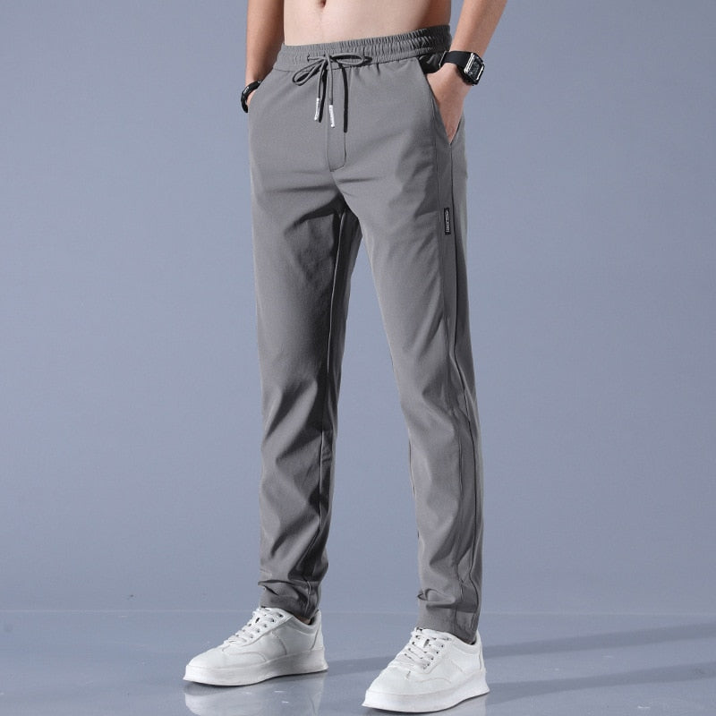 Levoire | Pantalons Stretch Élégants Pour Hommes gris foncé
