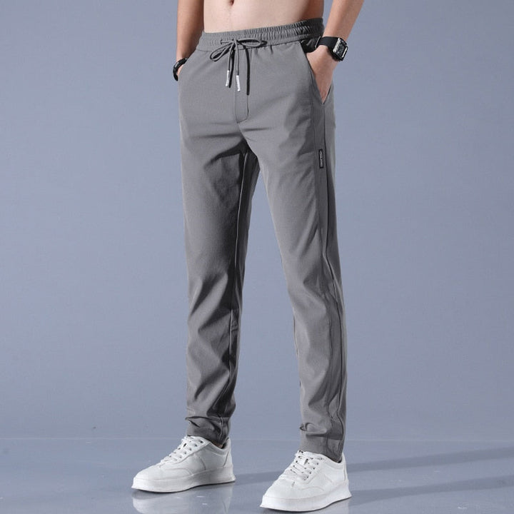 Levoire | Pantalons Stretch Élégants Pour Hommes gris foncé