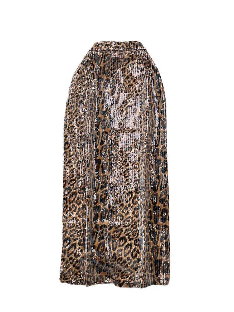 Levoire | Jupe En Simili Cuir Imprimé Léopard Pour Un Look Sauvage Et Moderne