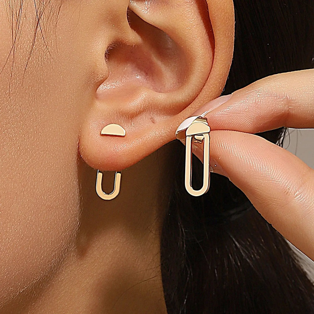 Levoire | Boucles Géométriques Acier Inoxydable 2054