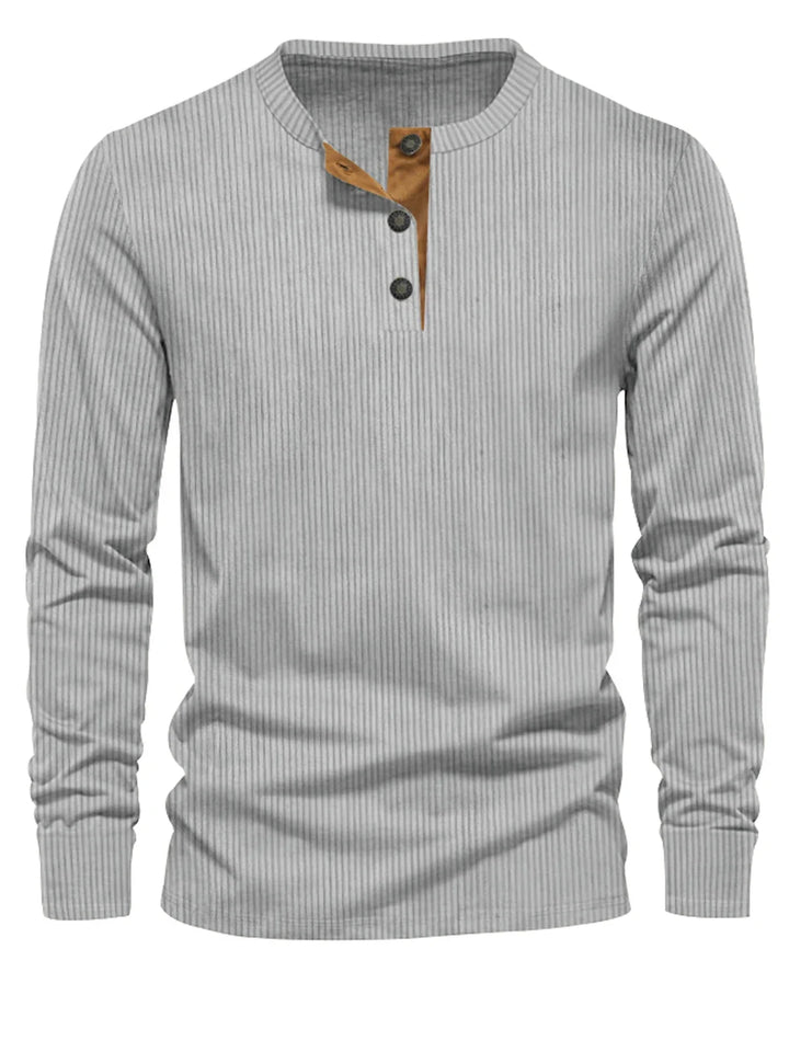 Levoire | Chemise Rayée À Manches Longues Gris