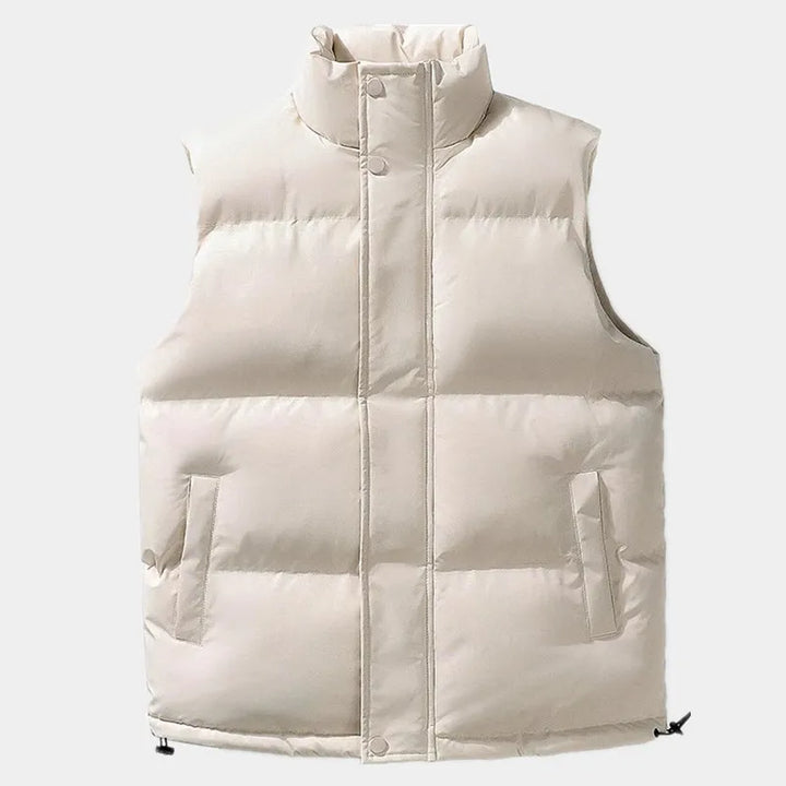 Levoire | Veste Sans Manches Chaude Puffertjakke Pull Avec Poches Blanc