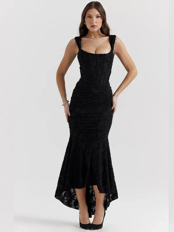 Levoire | Robe Moderne Sans Manches Confortable Noir