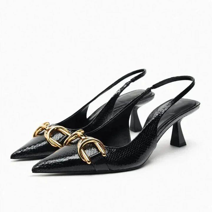 Levoire | Chic Chaîne Bureau Slingback Chaussures À Talons