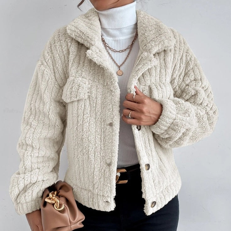 Levoire | Veste En Fleece Longue À Manches Avec Boutons