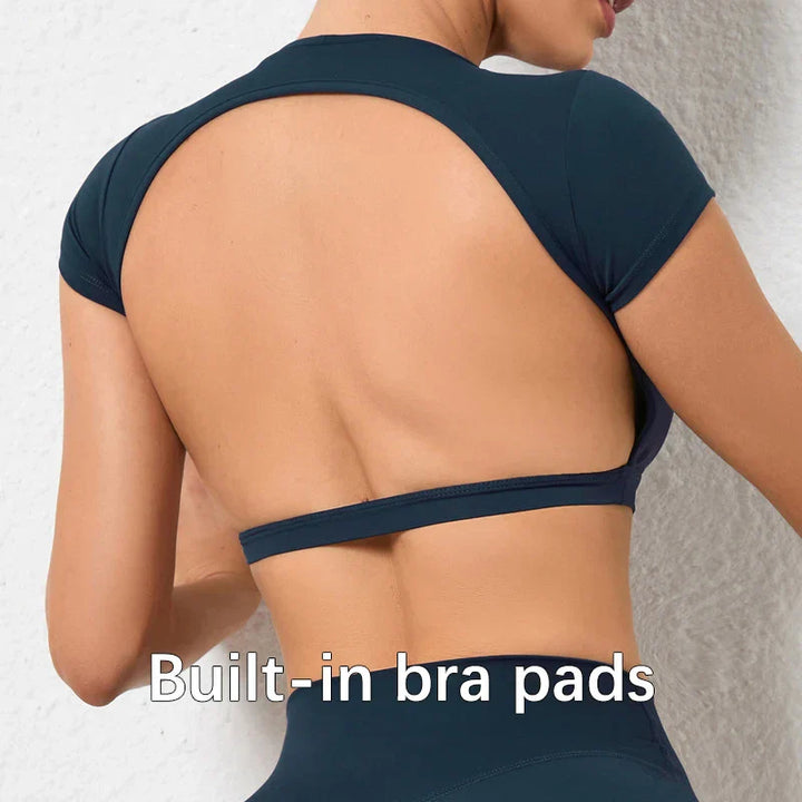 Levoire | Tops De Sport Respirants Coussin de poitrine bleu marine