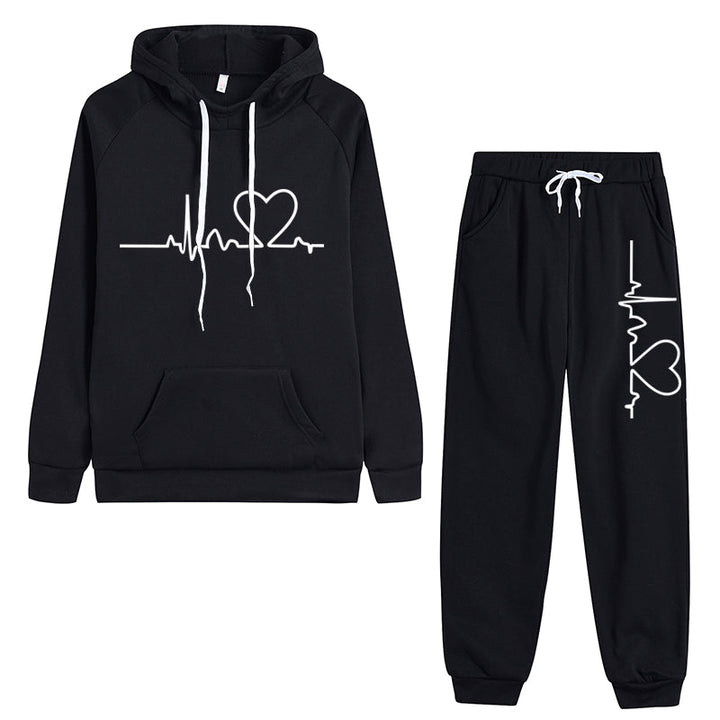 Levoire | Ensemble De Loisirs Confortable (Sweat À Capuche Et Pantalon) Noir