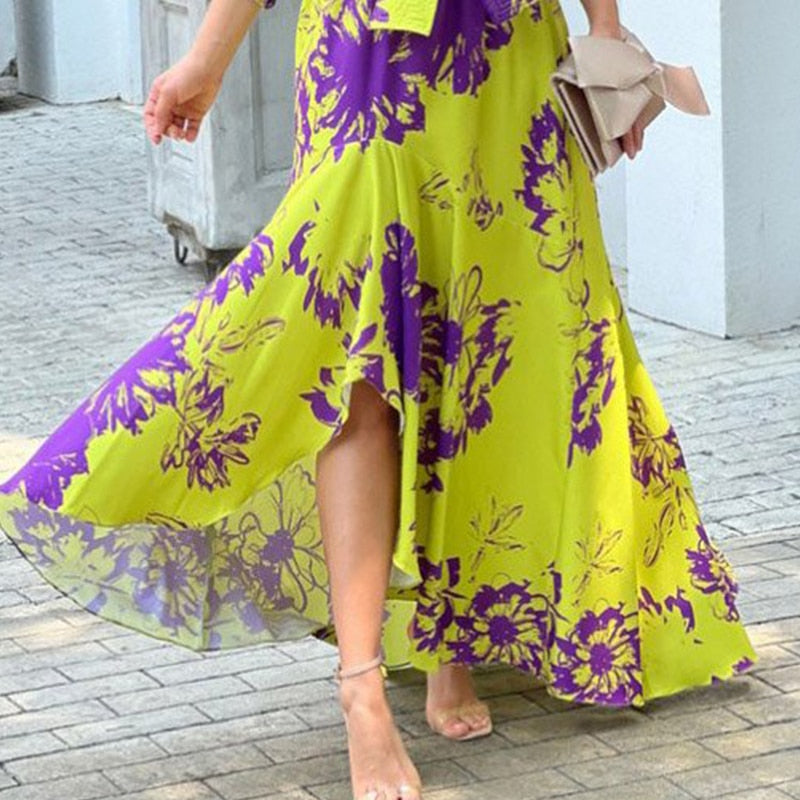 Levoire | Robe Maxi À Manches Longues Dénudées