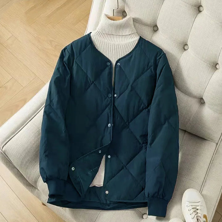 Levoire | Veste Longue À Manches Longues Avec Boutons Bleu