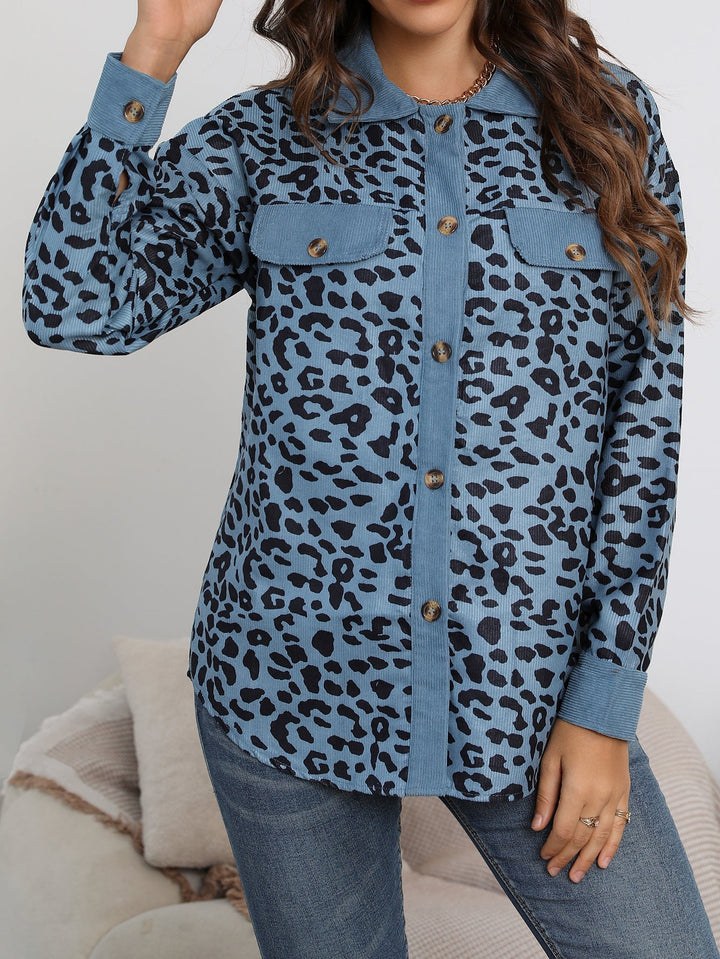 Levoire | Manteau Confortable Grande Taille Avec Imprimé Léopard