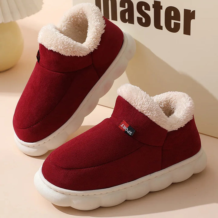 Levoire | Chaussons Hiver Douillets Bordeaux