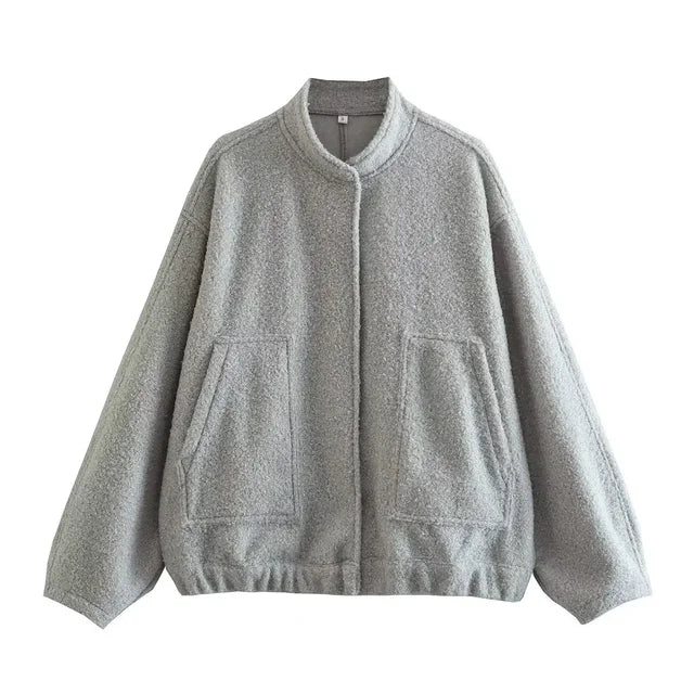 Levoire | Surdimensionné, Tricoté En Gros Gris clair