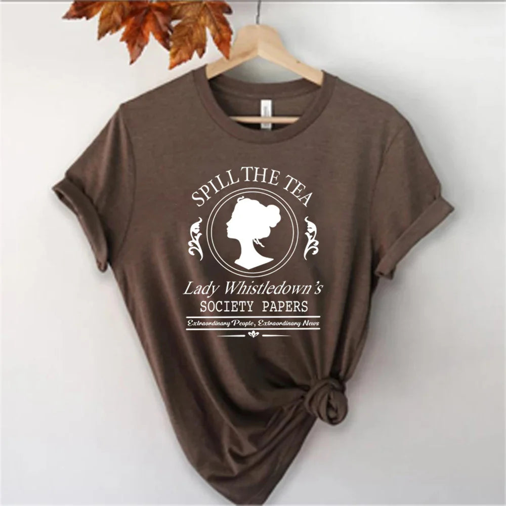Levoire | Blouse Avec Motif Élégant De La Série Bridgerton Braun