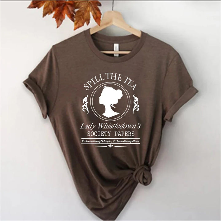 Levoire | Blouse Avec Motif Élégant De La Série Bridgerton Braun