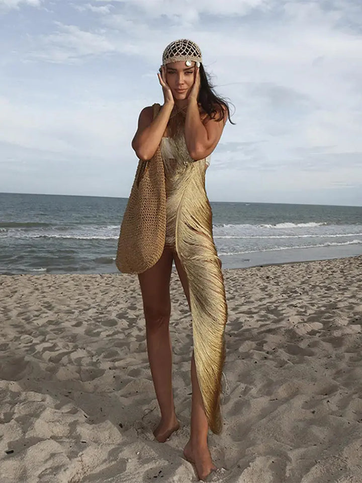 Levoire | Halter Maxi Tricot Moulant Robe