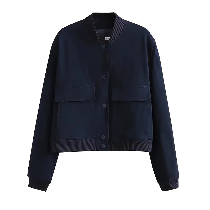 Levoire | Veste Bomber Avec Fermeture À Boutons Pour Femmes