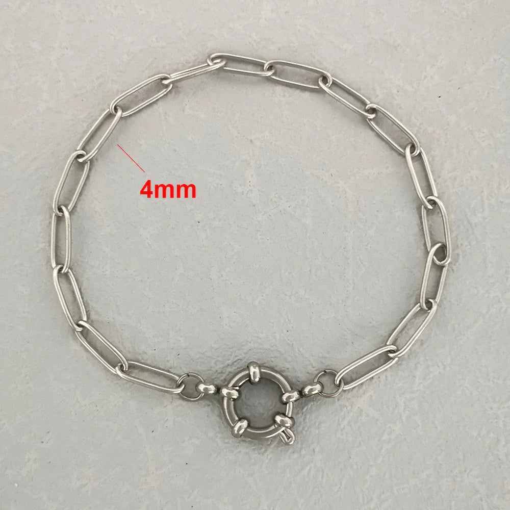 Levoire | Bracelet En Acier Inoxydable Y4 Argent 4mm