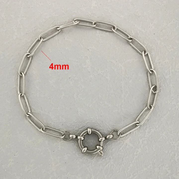 Levoire | Bracelet En Acier Inoxydable Y4 Argent 4mm