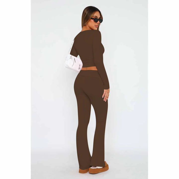Levoire | Ensemble Femme 2 Pièces, Uni, Tendance, Survêtement Confortable