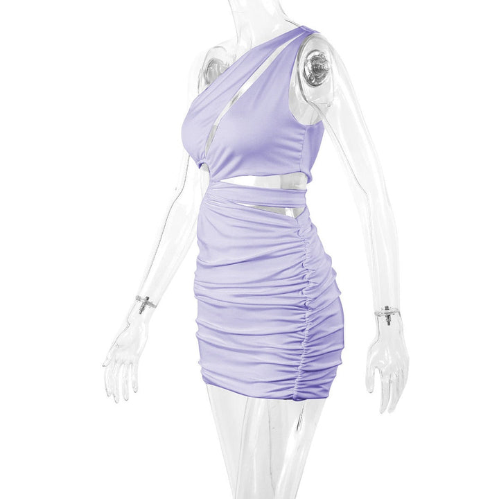 Levoire | Une Épaule Vide Mini Robe
