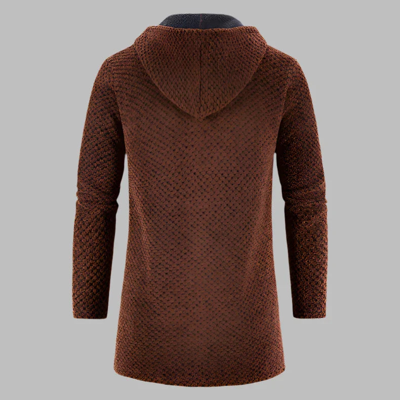 Levoire | Pull À Capuche Pour Hommes Avec Coupe Longue Et Fermeture Éclair