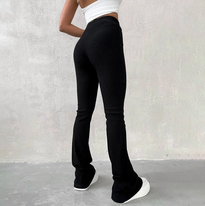 Levoire | Pantalons Évasés Confortables & À La Mode Noir
