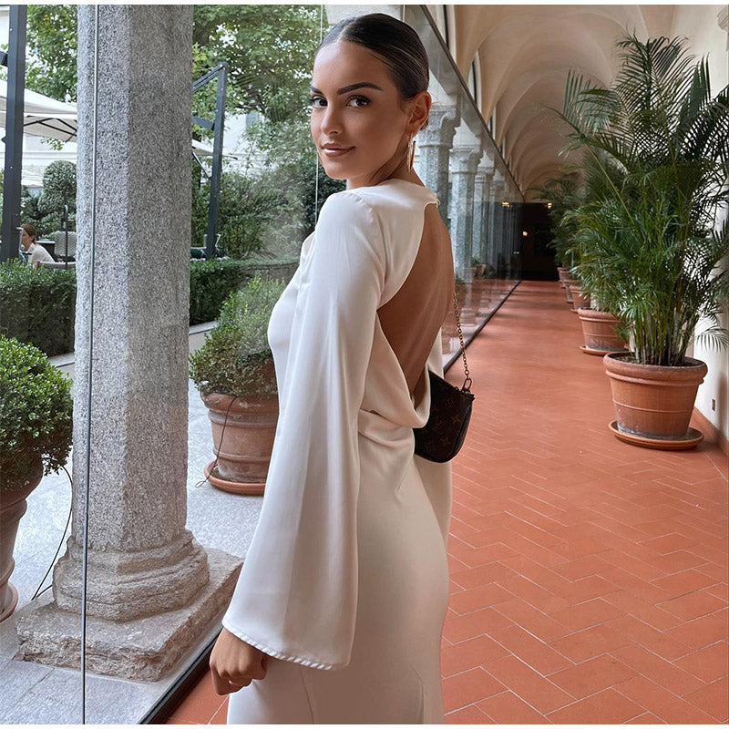 Levoire | Robe Maxi En Satin