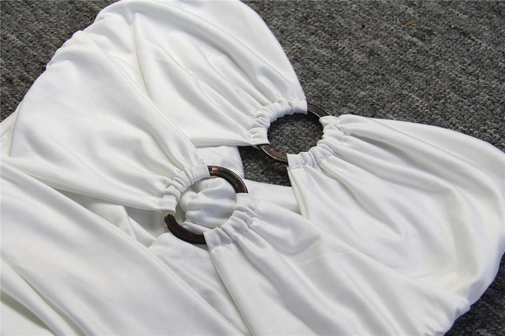 Levoire | Robe Mini À Taille Tube Creux Ruchée