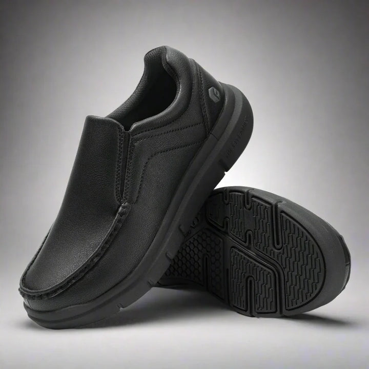 Levoire | Chaussures À Glissière Pour Hommes En Cuir À Coupe Large