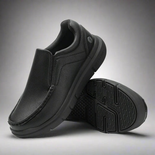 Levoire | Chaussures À Glissière Pour Hommes En Cuir À Coupe Large