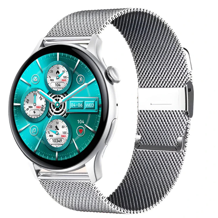 Levoire | Montre Gps Intelligente De Luxe Pour Femmes Avec Écran Hd Argent S