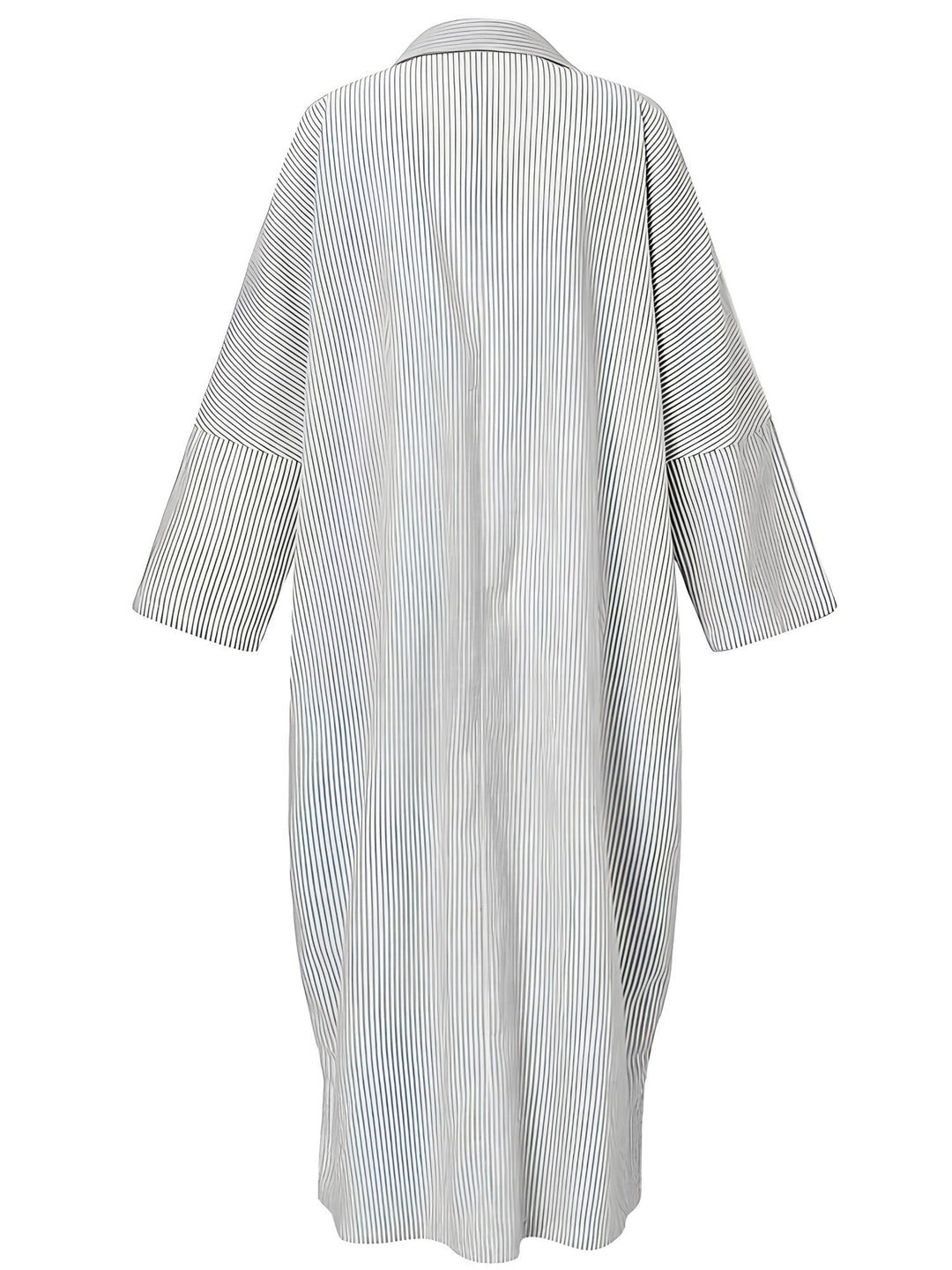 Levoire | Robe En Lin À Rayures Avec Une Coupe Décontractée