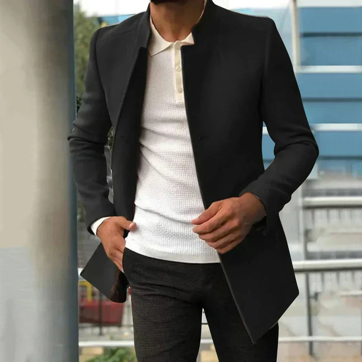 Levoire | Trench-Coat Formel Pour Hommes Noir