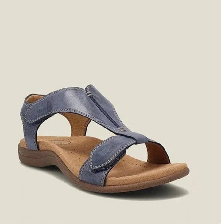 Levoire | Sandales Confort Haut de Gamme en Cuir Bleu
