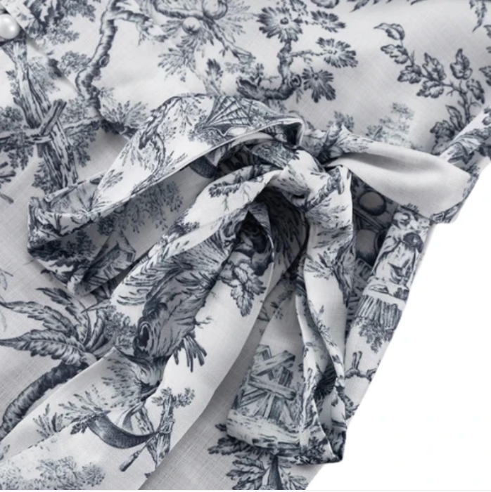 Levoire | Robe D'Été Avec Manches Bouffantes Et Jupe Plissée