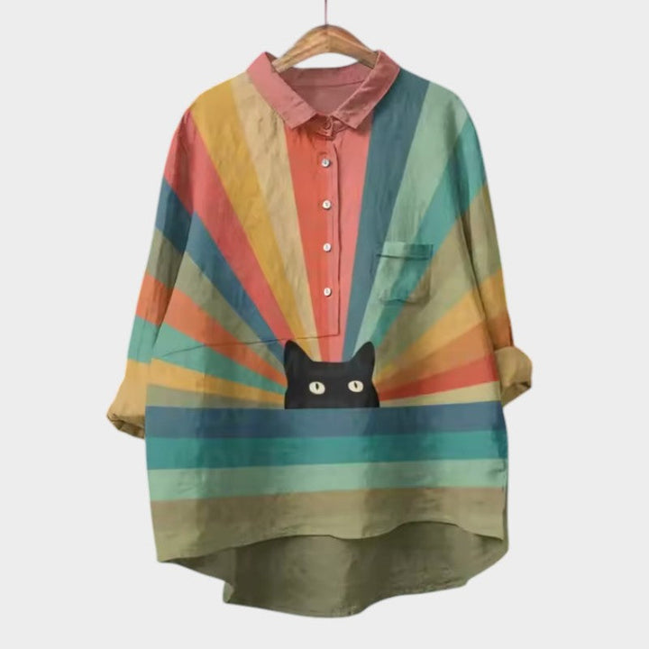 Levoire | Blouse Avec Des Détails De Manches Ludiques Chat 4
