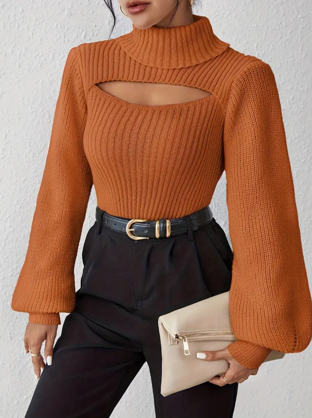Levoire | Rento Chemise À Manches Longues Avec Col Orange