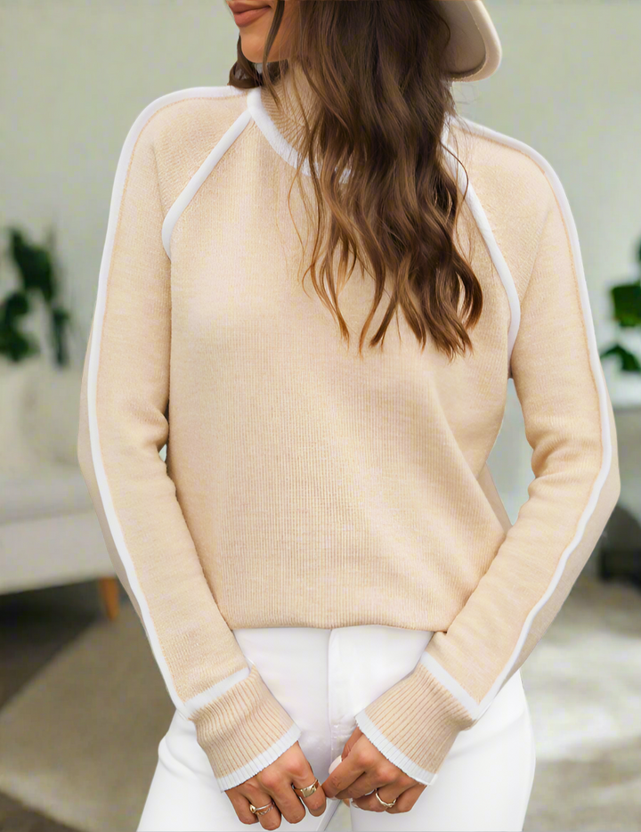 Levoire | Pull À Col Roulé Douillet Avec Sensation Cachemire Beige