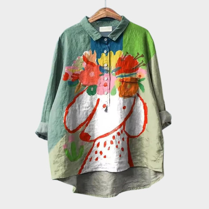 Levoire | Chemise Décontractée Avec Col Rond Chien 3