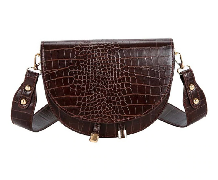 Levoire | Sac Bandoulière - Un Excellent Sac Avec Un Motif Crocodile Chocolat brun