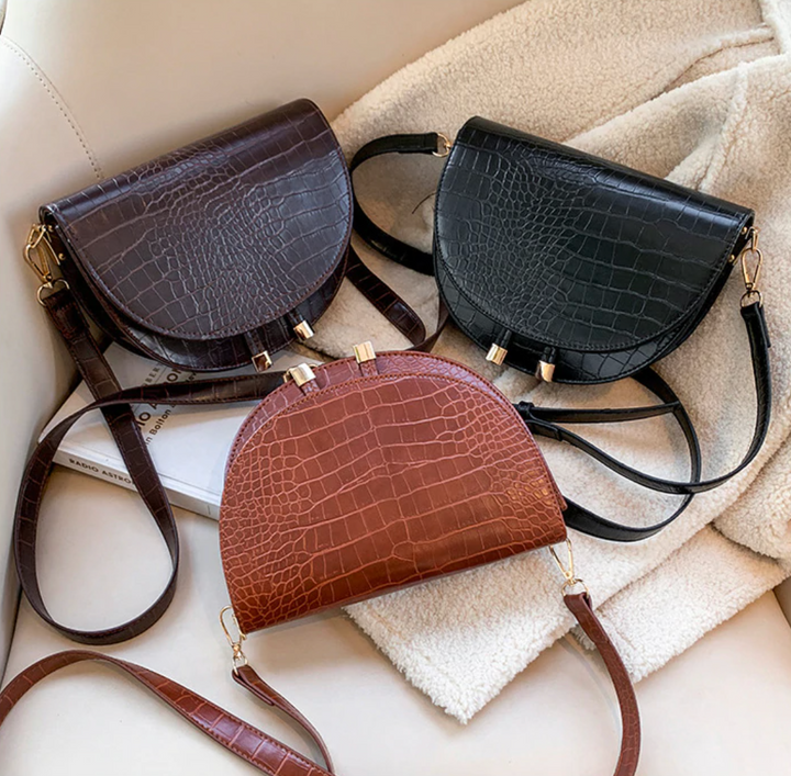 Levoire | Sac Bandoulière - Un Excellent Sac Avec Un Motif Crocodile Noir