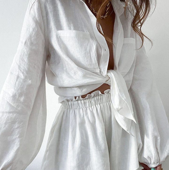 Levoire | Ensemble T-Shirt À Manches Longues Et Shorts Lantern